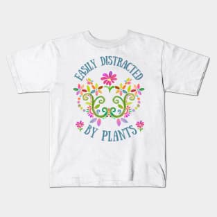 Easily Distracted by Plants Kids T-Shirt